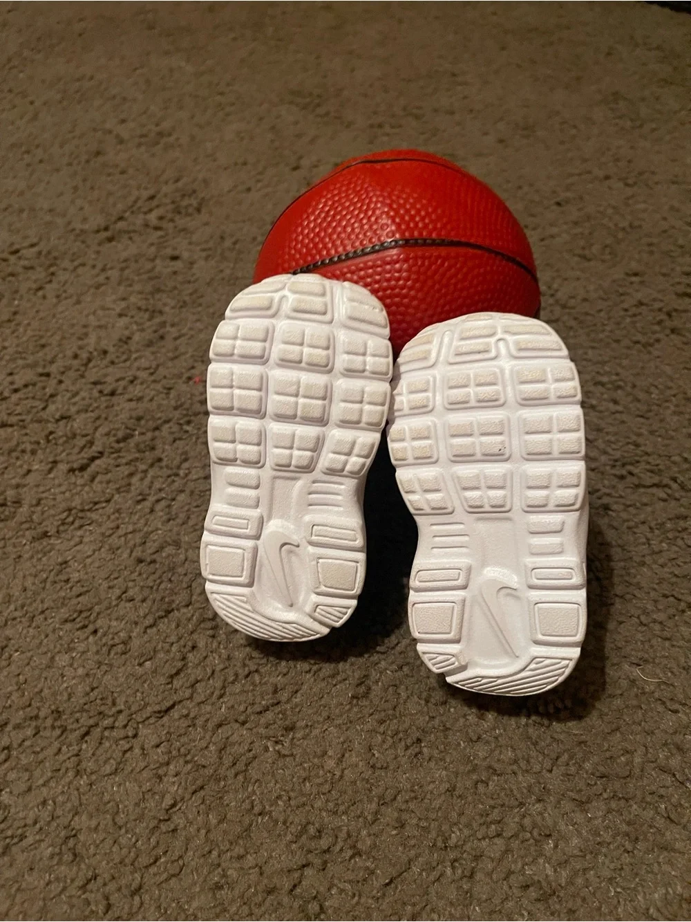 Nike Toddler Gray and Neon Yellow Athletic Sneakers